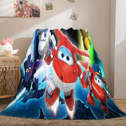 Super Wings Flannel Fleece Throw Blanket