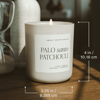 Thumbnail for Palo Santo Patchouli Soy Candle - Tan Matte Jar - 15 oz - Tony's Home Furnishings