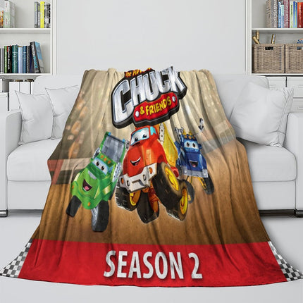 The Adventures Of Chuck And Friends Blanket Flannel Fleece Throw