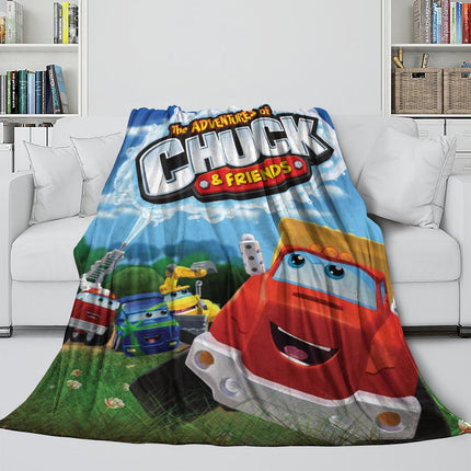 The Adventures Of Chuck And Friends Blanket Flannel Fleece Throw