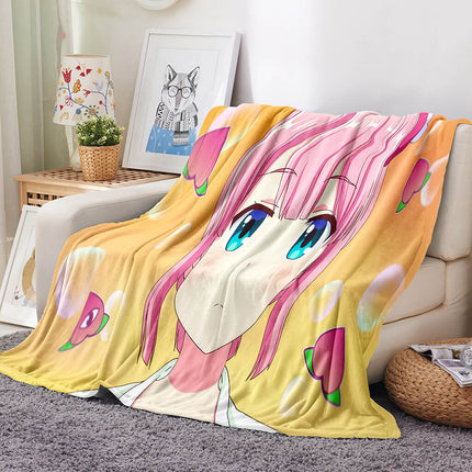 The Demon Girl Next Door Flannel Fleece Blanket Throw Cosplay Blanket