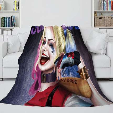 The Suicide Squad Flannel Fleece Throw Cosplay Blanket