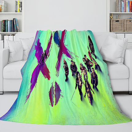 The Suicide Squad Flannel Fleece Throw Cosplay Blanket