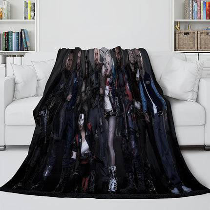 The Suicide Squad Flannel Fleece Throw Cosplay Blanket