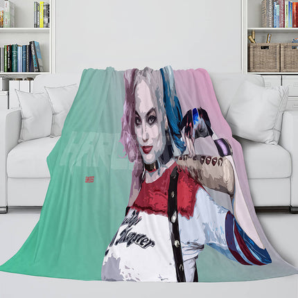 The Suicide Squad Flannel Fleece Throw Cosplay Blanket