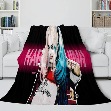 The Suicide Squad Flannel Fleece Throw Cosplay Blanket