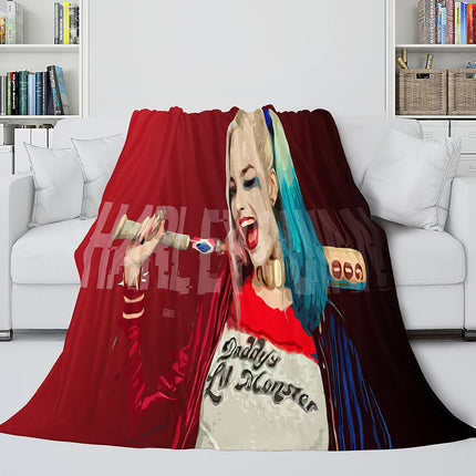 The Suicide Squad Flannel Fleece Throw Cosplay Blanket