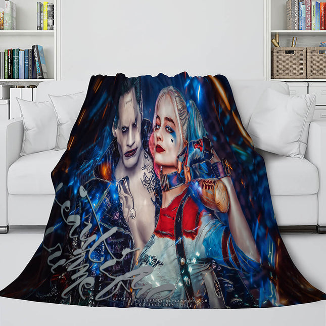 The Suicide Squad Flannel Fleece Throw Cosplay Blanket