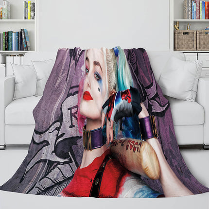 The Suicide Squad Flannel Fleece Throw Cosplay Blanket