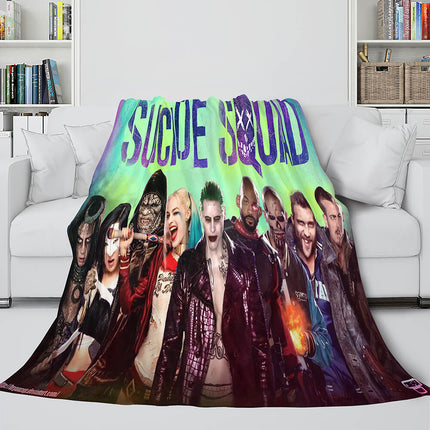 The Suicide Squad Flannel Fleece Throw Cosplay Blanket