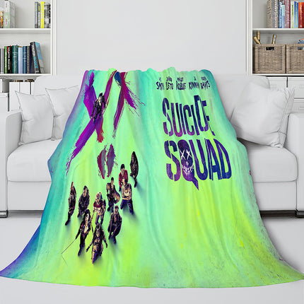 The Suicide Squad Flannel Fleece Throw Cosplay Blanket