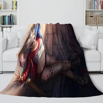 The Suicide Squad Flannel Fleece Throw Cosplay Blanket