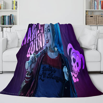 The Suicide Squad Flannel Fleece Throw Cosplay Blanket