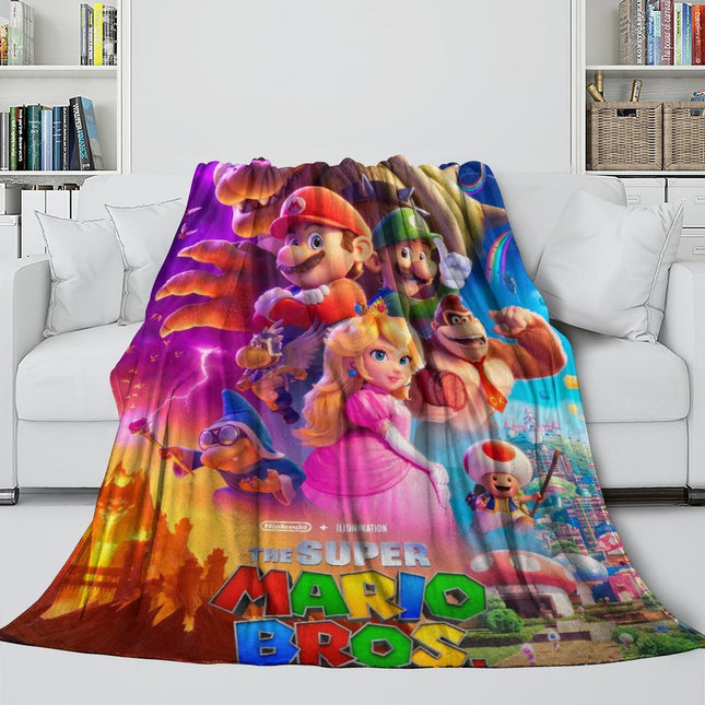 The Super Mario Bros Movie Blanket Flannel Fleece Throw