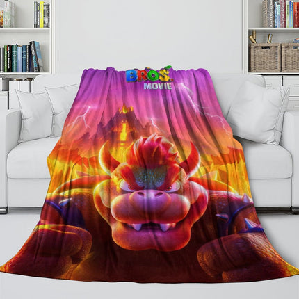 The Super Mario Bros Movie Blanket Flannel Fleece Throw