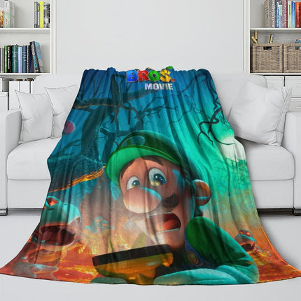 The Super Mario Bros Movie Blanket Flannel Fleece Throw