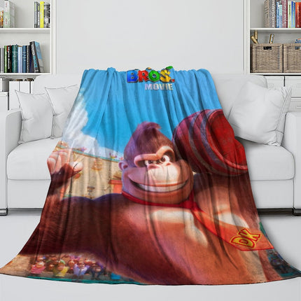 The Super Mario Bros Movie Blanket Flannel Fleece Throw