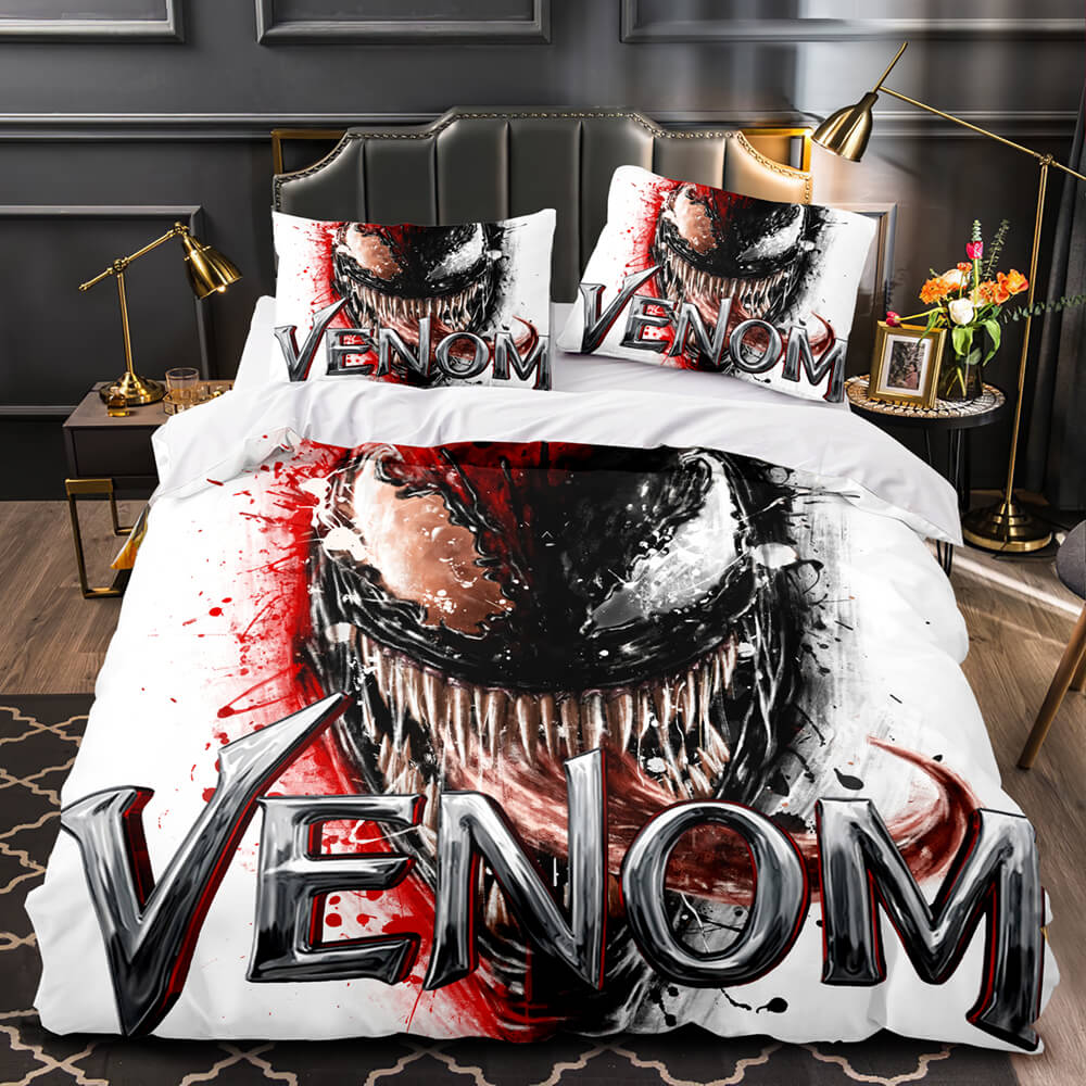 Venom Let There Be Carnage Cosplay Bedding Set Duvet Covers Bed Sets Tony s Home Furnishings
