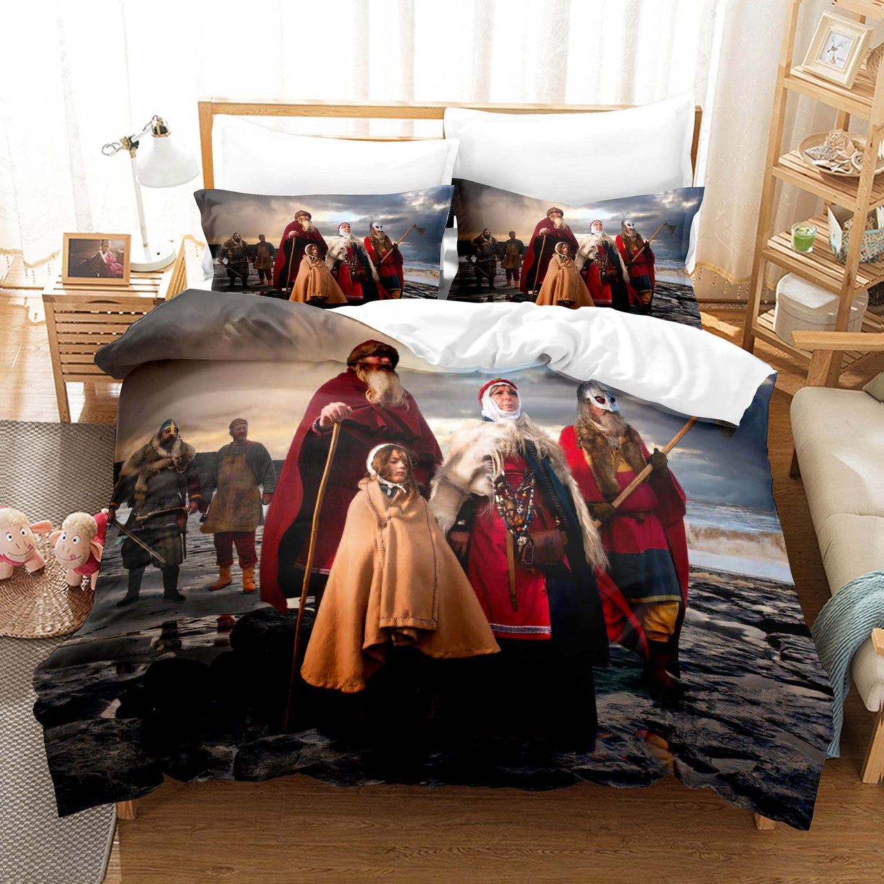 Viking Cosplay Bedding Set Quilt Cover Without Filler