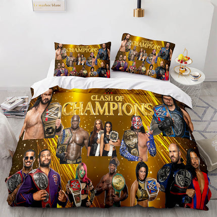 WWE RAW Cosplay Bedding Sets Soft Quilt Cover Without Filler