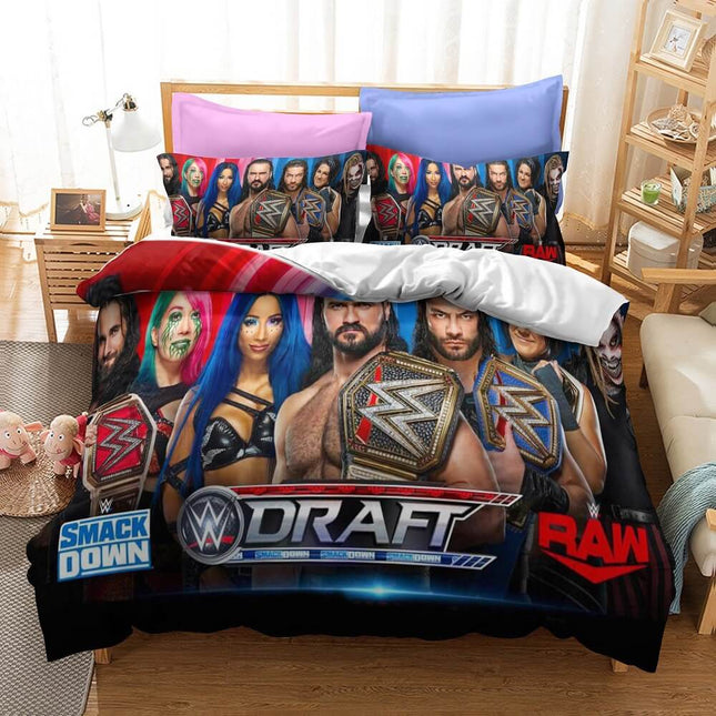 WWE World Wrestling Entertainment Bedding Set Quilt Cover Without Filler