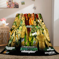 WWE World Wrestling Entertainment Cosplay Flannel Fleece Throw Blanket