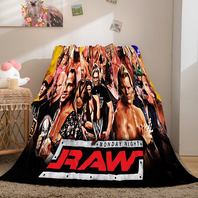 WWE World Wrestling Entertainment Cosplay Flannel Fleece Throw Blanket