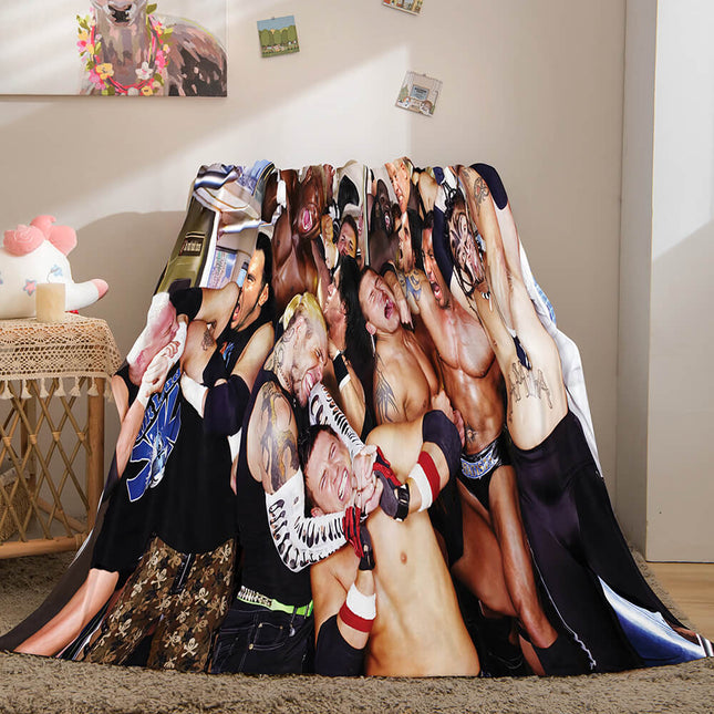 WWE World Wrestling Entertainment Cosplay Flannel Fleece Throw Blanket