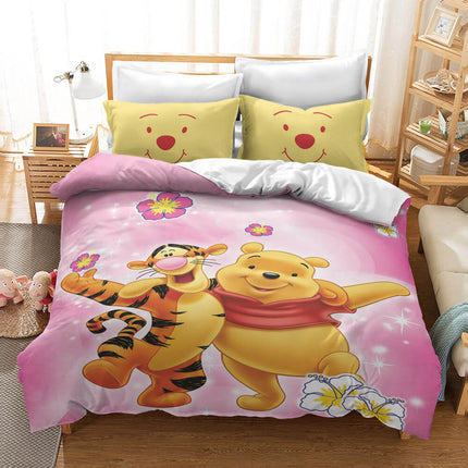 Winnie the pooh Pattern Bedding Set Quilt Cover Without Filler