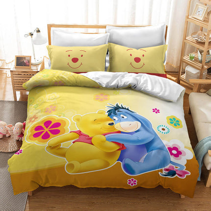 Winnie the pooh Pattern Bedding Set Quilt Cover Without Filler