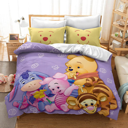 Winnie the pooh Pattern Bedding Set Quilt Cover Without Filler