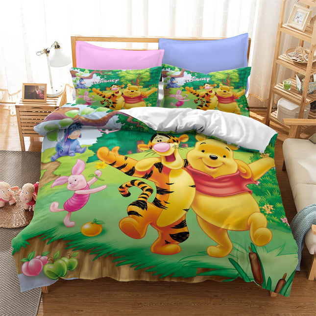 Winnie the pooh Pattern Bedding Set Quilt Cover Without Filler