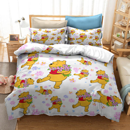 Winnie the pooh Pattern Bedding Set Quilt Cover Without Filler