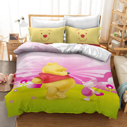 Winnie the pooh Pattern Bedding Set Quilt Cover Without Filler