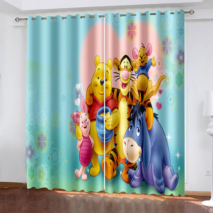 Winnie the pooh Curtains Blackout Window Drapes