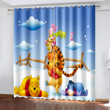 Winnie the pooh Curtains Blackout Window Drapes