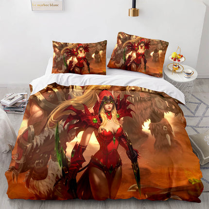 World of Warcraft Cosplay Bedding Sets Quilt Covers Without Filler