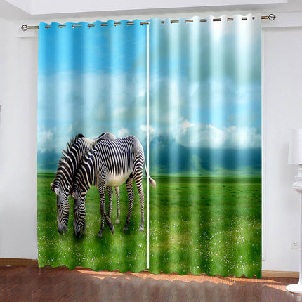 Zebra Curtains Blackout Window Drapes