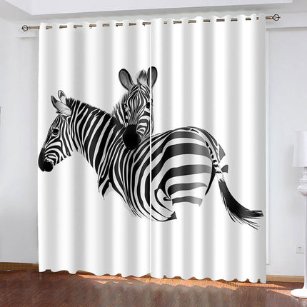 Zebra Curtains Blackout Window Drapes