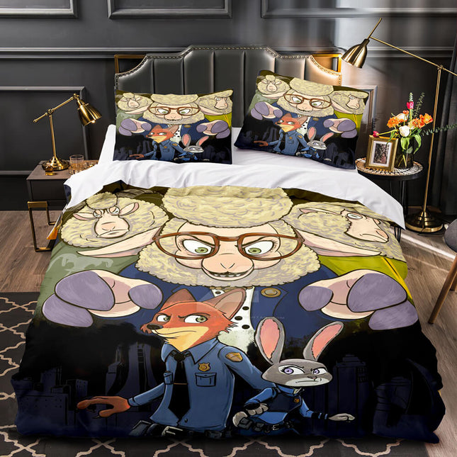 Zootopia Bedding Cosplay Quilt Duvet Covers Decoration Bed