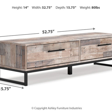 Neilsville - Whitewash - Bench With Coat Rack Signature Design by Ashley® 