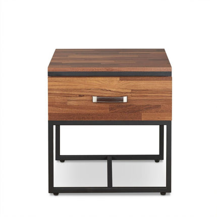 Sara - I - End Table - Walnut & Sandy Black ACME 