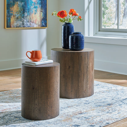 Cammund - Brown - Accent Table (Set of 2) Signature Design by Ashley® 