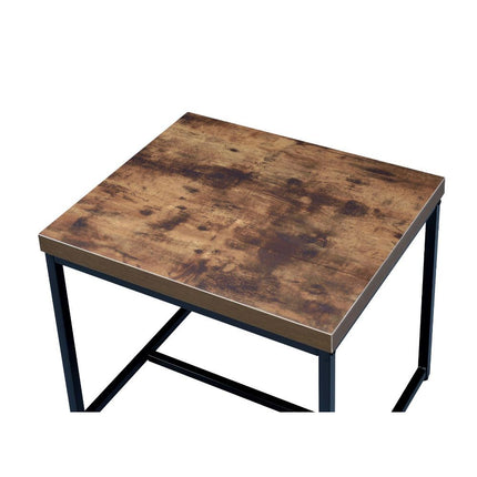 Bob - End Table - Weathered Oak & Black ACME 