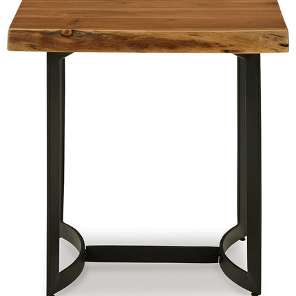 Fortmaine - Brown / Black - Rectangular End Table Signature Design by Ashley® 