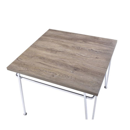 Nadie II - Counter Height Table - Light Oak & Chrome ACME 