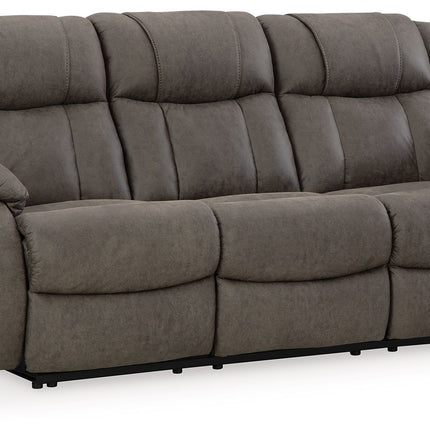 First Base - Gunmetal - Reclining Sofa Signature Design by Ashley® 