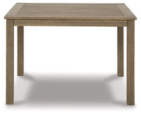 Thumbnail for Aria Plains - Brown - Square Dining Table W/Umb Opt - Tony's Home Furnishings
