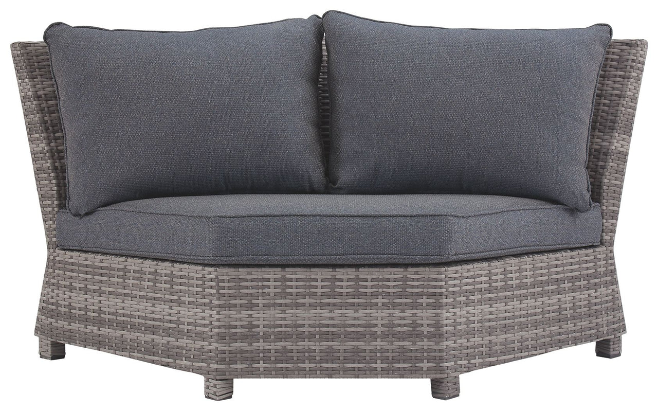 Salem - Gray - Corner With Cushion Ashley Furniture 