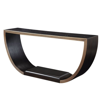 Maceo - Console Table - Black & Gold - Tony's Home Furnishings